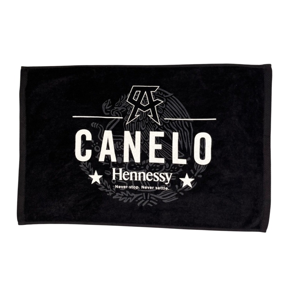 Canelo Hennessy Black Bar Towel Cotton Terry Collection Promo Towel